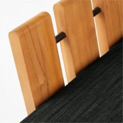 Seahaven Teak Outdoor Lounge Chair With Coal Perennials® Cushions -Home Furnishings Store SeahavenCoalLoungeChairAVSSS22