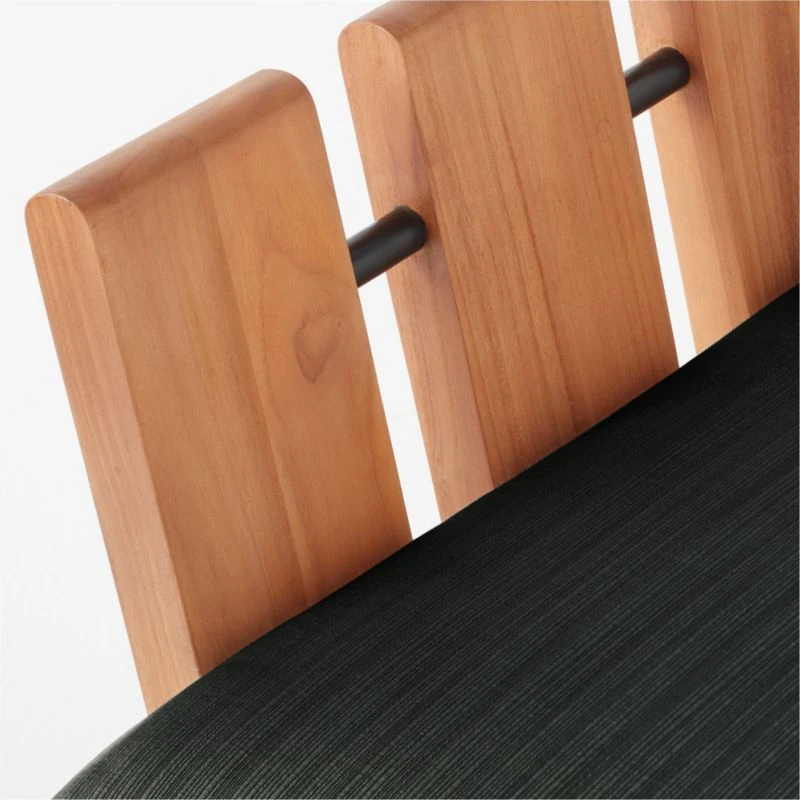 Seahaven Teak Outdoor Sofa With Coal Perennials® Cushions 9 Seahaven Teak Outdoor Sofa With Coal Perennials® Cushions - Image 7