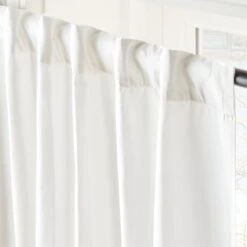 Seda Bright White Dupioni Silk Window Curtain Panel 48''x84'' 10 Seda Bright White Dupioni Silk Window Curtain Panel 48''x84'' -Home Furnishings Store SedaBrtWhtSilkDp96PnlAV2SHS23