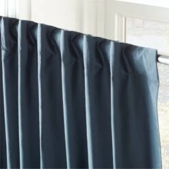 Seda Deep Blue Dupioni Silk Window Curtain Panel 48"x84" 10 Seda Deep Blue Dupioni Silk Window Curtain Panel 48"x84" -Home Furnishings Store SedaSlkDpBlueCrtnPnl96inAV2SHF22
