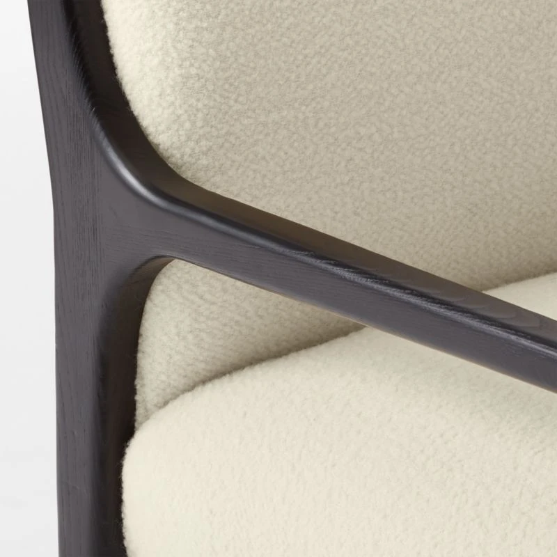 Segur Ivory Boucle Armchair 8 Segur Ivory Boucle Armchair - Image 6