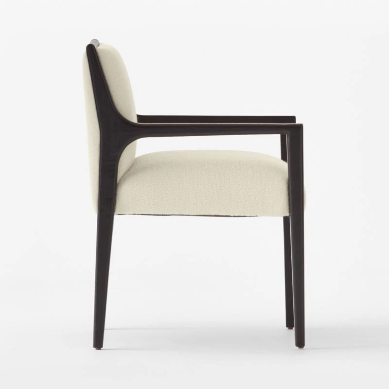 Segur Ivory Boucle Armchair 6 Segur Ivory Boucle Armchair - Image 4