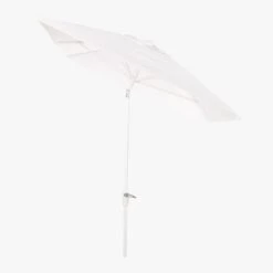 Shadow Rectangular White Outdoor Patio Umbrella Shade With Pole -Home Furnishings Store ShadowRctUmbWhtShadePoleAVS19