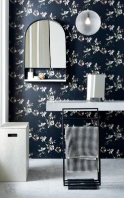 Ivory Shagreen Hamper -Home Furnishings Store ShagreenHamperBlackMarbleAG19