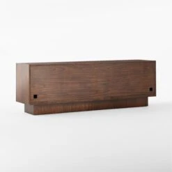 Shutter High-Gloss Walnut Wood Media Console -Home Furnishings Store ShutterMediaCredenza3QBSSS23