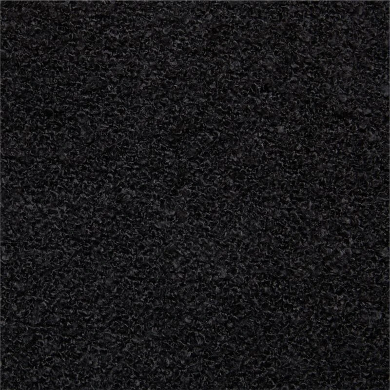 Silves Black Boucle Outdoor Throw Pillow 20''x12'' 4 Silves Black Boucle Outdoor Throw Pillow 20''x12'' - Image 2