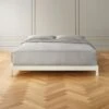 Simple White Metal California King Platform Bed -Home Furnishings Store SimpleWhiteMetalBaseKSHF19 1x1