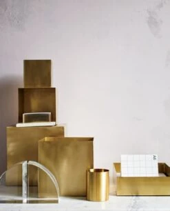 Solid Brass Studio Letter Tray -Home Furnishings Store SolidBrassStudioDeskAccessoriesJL18 1