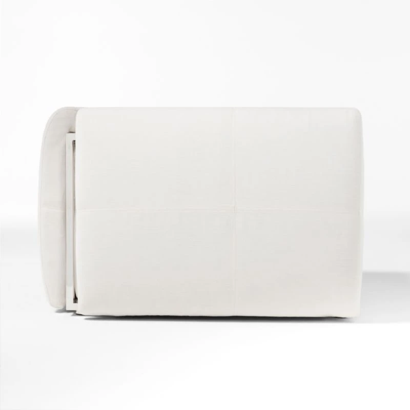 Sonya Outdoor Corner Chair With Neutral Sunbrella® Cushions 6 Sonya Outdoor Corner Chair With Neutral Sunbrella® Cushions - Image 4