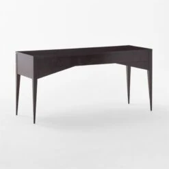 Spillo 2-Drawer Black Burl Wood Desk -Home Furnishings Store SpilloBurlWoodDesk3QBSSF22