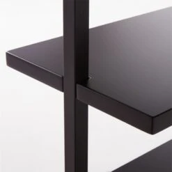 Stairway Wide Black Metal Wall Mount Bookshelf 96'' 13 Stairway Wide Black Metal Wall Mount Bookshelf 96'' -Home Furnishings Store Stairway96inWdShelvesBlkAVSSF21