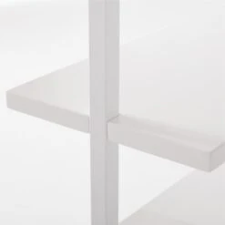 Stairway Wide White Metal Wall Mount Bookshelf 96'' 13 Stairway Wide White Metal Wall Mount Bookshelf 96'' -Home Furnishings Store Stairway96inWdShelvesWhtAVSSF21