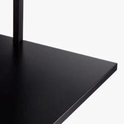 Stairway Black Wall Mount Desk With Shelves 96'' -Home Furnishings Store StairwayDeskBlackTallAVS18