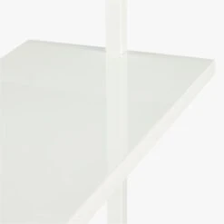 Stairway White Wall-Mounted Bookcase - 96" Height -Home Furnishings Store StairwayShelfWhiteAVF14