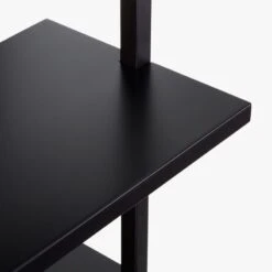 Stairway Black Wall-Mounted Bookcase - 72.5" Height -Home Furnishings Store StairwayShortBookshelfBlkAVS18