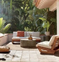 Sunset Teak Outdoor Patio Loveseat -Home Furnishings Store SunsetTeakOutdoorCollectionMR20 1