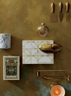 Helms Gold Cheese Knives Set Of 3 -Home Furnishings Store TattooTarotCardsBrassCandleOC18