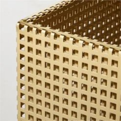 Tegan Perforated Brass Metal Storage Basket Small -Home Furnishings Store TeganBrassPrfrtdBasketAV2SHS23