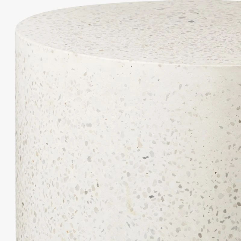 Terrazzo White Outdoor Side Table 10 Terrazzo White Outdoor Side Table - Image 8