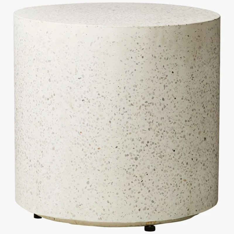 Terrazzo White Outdoor Side Table 9 Terrazzo White Outdoor Side Table - Image 7