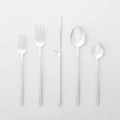 20-Piece Tilt Shiny Silver Flatware Set