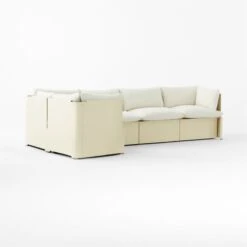 Tol 5-Piece Ivory Boucle Sectional Sofa -Home Furnishings Store Tol5PcIvoryBoucleSect3QSSF23