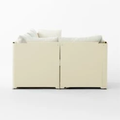 Tol 5-Piece Ivory Boucle Sectional Sofa -Home Furnishings Store Tol5PcIvoryBoucleSectSDSSF23