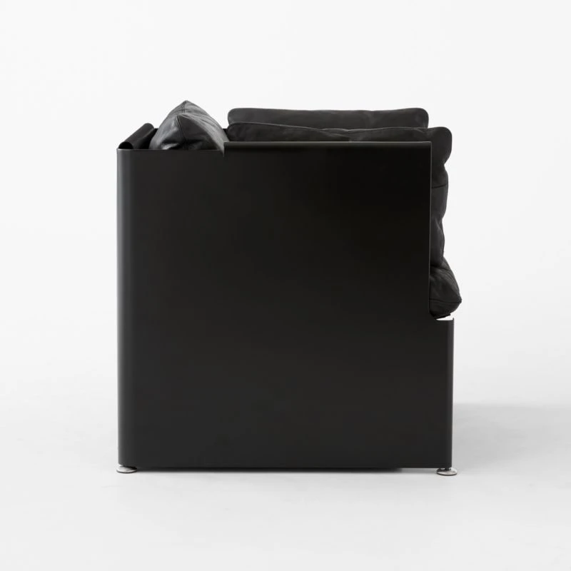 Tol Black Leather Chair 7 Tol Black Leather Chair - Image 5