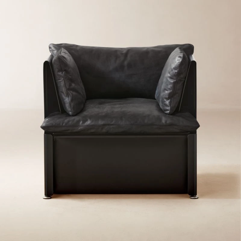 Tol Black Leather Chair 3 Tol Black Leather Chair