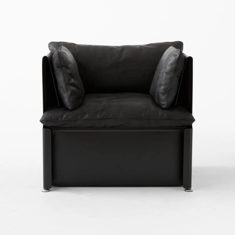 Tol Black Leather Chair 5 Tol Black Leather Chair - Image 3