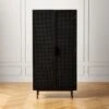 Trace Black Wire Bookcase -Home Furnishings Store TraceBlkMeshDoorBookcaseSHF20