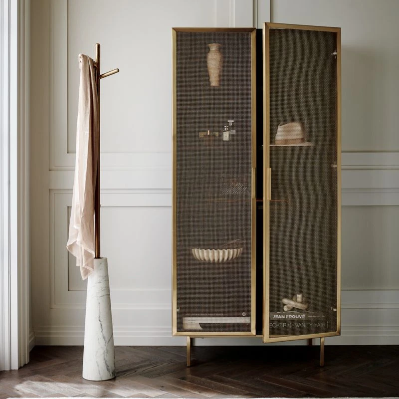 Trace Brass Wire Bookcase 5 Trace Brass Wire Bookcase - Image 3