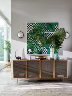 Trace Brass Wire Mesh Credenza -Home Furnishings Store TraceWireMeshCabinetJN20