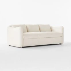 Tuffare White Performance Fabric Sleeper Sofa Queen -Home Furnishings Store TuffareWhiteSleeperSofa3QSSF23