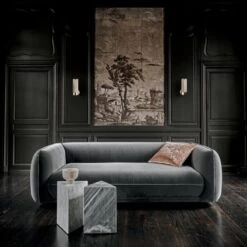 Onyx Marble Tealight Candle Holder -Home Furnishings Store ValmarGreyVelvetSofaJL20 1x1