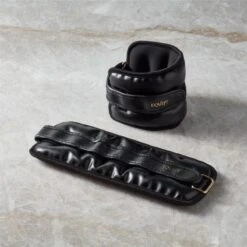 EQUIPT Vegan Leather Ankle And Wrist Weights 1.5 Lbs