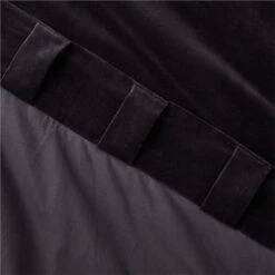 Black Velvet Window Curtain Panel 48''x96'' -Home Furnishings Store VelvetBlack96CurtainPnlAV3SHS23