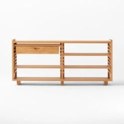 Ventura White Oak Console Table 19 Ventura White Oak Console Table -Home Furnishings Store VenturaNtchdShrtBkshlfAV3SSS22