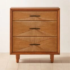 Verano 3-Drawer Rattan Dresser