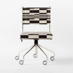 Vicino Black And White Patterned Upholstered Office Chair -Home Furnishings Store VicinoPatternedChairSOSSS23