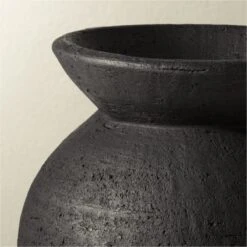 Victoria Black Terracotta Vase -Home Furnishings Store VictoriaBlackVaseAVSHS21