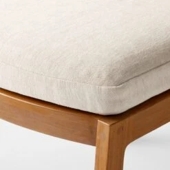 Roc Teak And Rattan Outdoor Counter Stool With Ivory Sunbrella® Cushion -Home Furnishings Store VitetArmlessDiningChairAV2SSS23