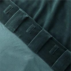 Dark Green Organic Cotton Velvet Window Curtain Panel 48"x84'' -Home Furnishings Store VlvtDkGnOrgCtnCrtn96PnlAV4SHF23