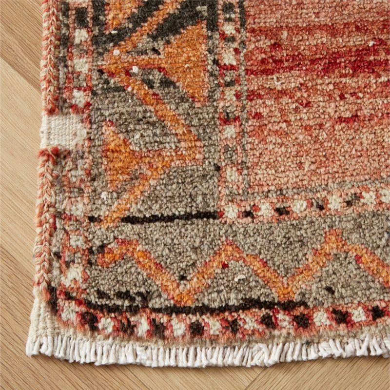 Vintage Handknotted Wool Turkish Runner 4'1"x12'5" 7 Vintage Handknotted Wool Turkish Runner 4'1"x12'5" - Image 5