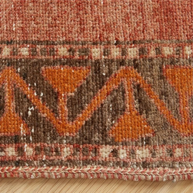 Vintage Handknotted Wool Turkish Runner 4'1"x12'5" 6 Vintage Handknotted Wool Turkish Runner 4'1"x12'5" - Image 4