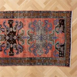 Vintage Handknotted Wool Turkish Runner 4'11"x11'5" 9 Vintage Handknotted Wool Turkish Runner 4'11"x11'5" -Home Furnishings Store VntgHdkdWlRnnr4p9x11p5AV2SHF23