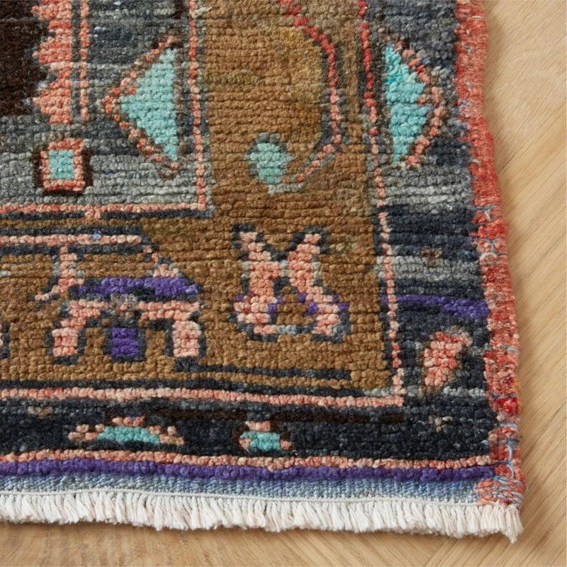 Vintage Handknotted Wool Turkish Runner 4'11"x11'5" 7 Vintage Handknotted Wool Turkish Runner 4'11"x11'5" - Image 5