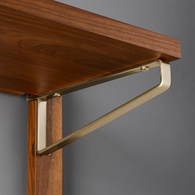 Walnut Modular Single Shelf 88" 5 Walnut Modular Single Shelf 88" - Image 3