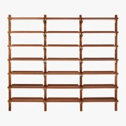 Walnut Modular Triple Shelf 88" -Home Furnishings Store WalnutMod88TripleShelfF18