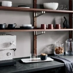 Walnut Modular Single Shelf 39.5" -Home Furnishings Store WalnutModularShelfSystemAG21 1x1